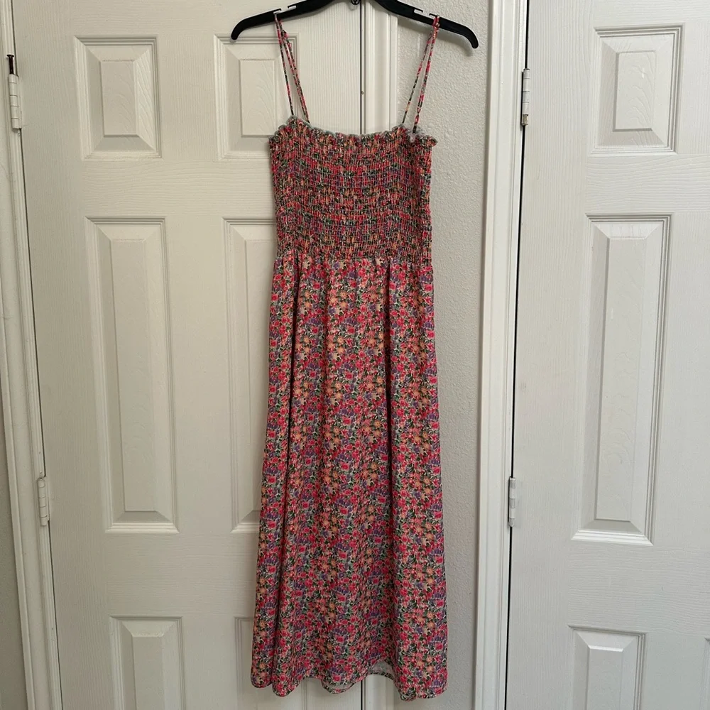 RESA Pastel Floral Smocked Dress - Picture 2 of 6
